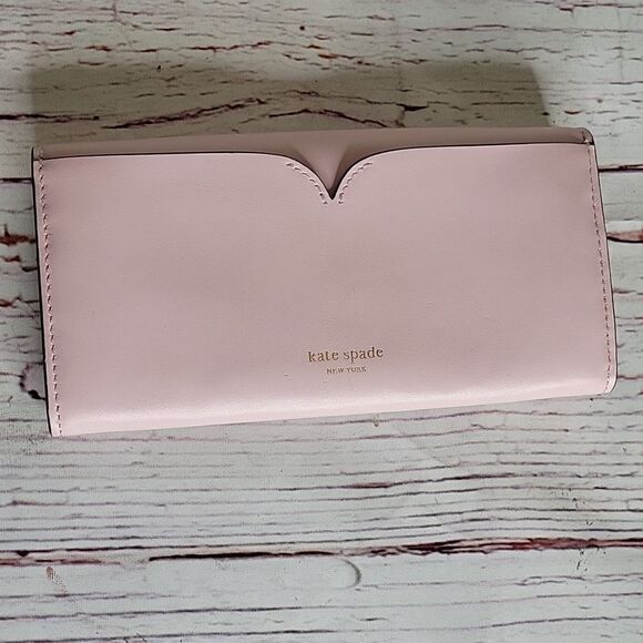 KATE SPADE Pink Smooth Leather Wallet - Picture 7 of 12